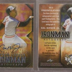 2014 Leaf Ripken Legacy Ironman Autograph IM09.jpg