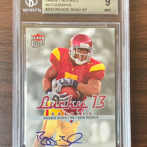 2006 Ultra Target Exclusive Rookie Autographs #203 Reggie Bush SP BGS 9/10 (POP 1)