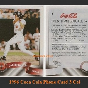 1996 Coca Cola Phone Card Cel 3.jpg