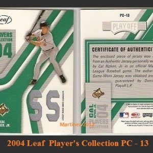 2004 Leaf  Player's Collection Position Green.jpg