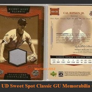 2004 UD Sweet Spot Classic GU Memorabilia Gold.jpg