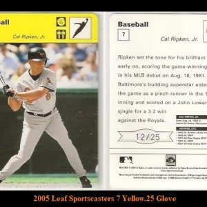 2005 Leaf Sportscasters 7 Yellow.25 Glove.jpg