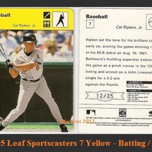 2005 Leaf Sportscasters 7 Yellow.35 Bat.jpg