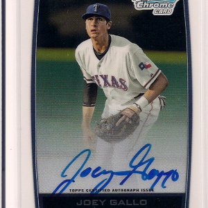 2012 BDPP Joey Gallo Autograph BCA-JG