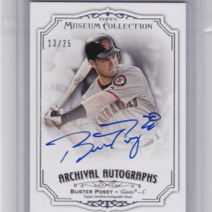 2012 Topps Museum Collection Archival Autographs #BP Buster Posey /25