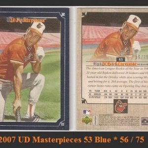2007 UD Masterpieces 53Blue.jpg