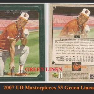 2007 UD Masterpieces 53Green Linen.jpg