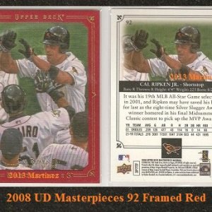 2008 UD Masterpieces 92Red.jpg