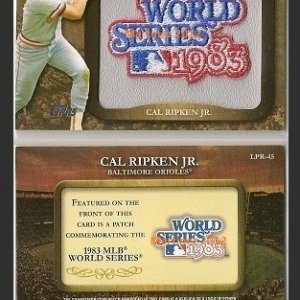 2009 Topps Commemorative Patch '83 WS.jpg