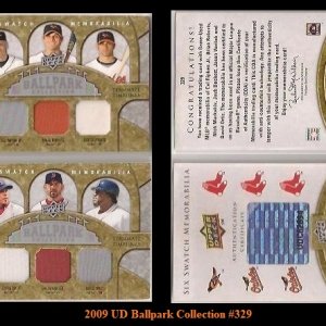 2009 UD Ballpark Collection Six Swatch Memorabilia Team Timelines.jpg