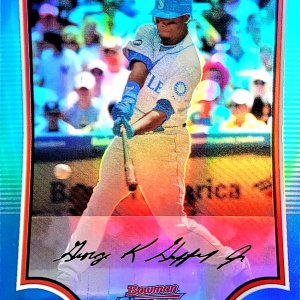 2009 Bowman chrome Blue Refractor