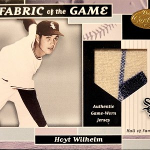 Hoyt Wilhelm 2002 Fabric of The Game Patch
