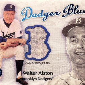 Walt Alston 2001 Fleer Fodger Blue jersey