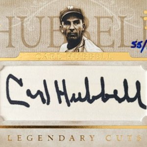 2005 Legendary Cuts Carl Hubbell Signature 55/99