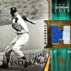 Don Drysdale 2004 Legendary Cuts patch 10/25