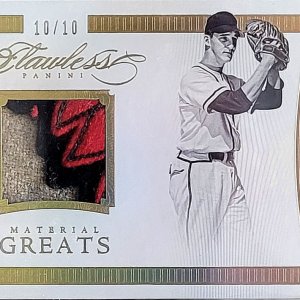 2016 Flawless Greats Warren Spahn Patch 10/10