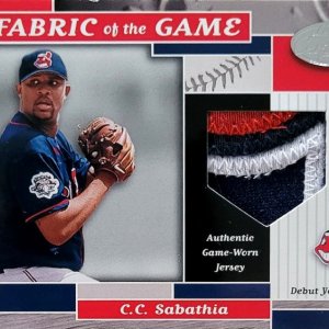 C.C. Sabathia 2002 Leaf Certified Patch 84/101