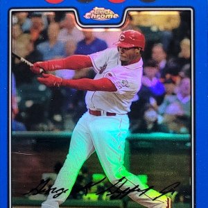 2008 Topps Chrome Blue Refractor