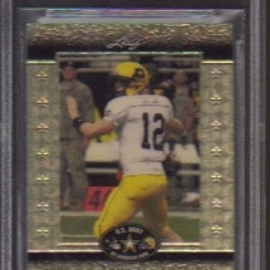 ANDREW LUCK 2012 LEAF METAL DRAFT SUPER PRISMATIC GOLD 1/1 BGS 9.5