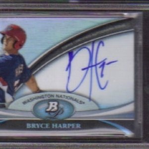 BRYCE HARPER BGS 10 BOWMAN PLATINUM RC AUTO