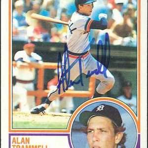 Alan Trammell 1983 Topps TTM Auto