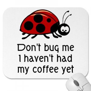 funny coffee lover mouse pad with ladybug mousepad p144133828917440665envq7 400