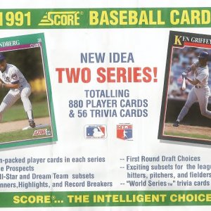 1991 Score Ad Page