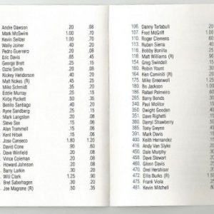1990 Score Price Guide 2