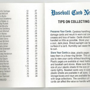 1990 Score Price Guide 3