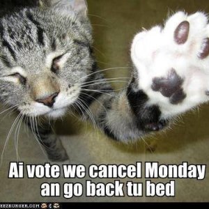 ai vote we cancel monday