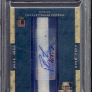 Peyton Manning Auto Letterman