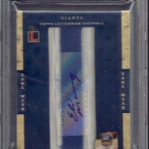 Eli Manning Auto Letterman