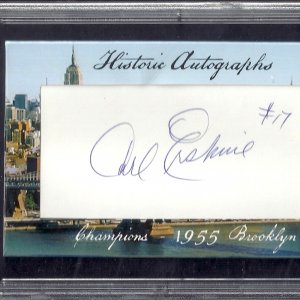 Carl Erskine 1955 Dodgers PSA 9