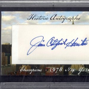 Catfish Hunter 1978 Yanks PSA 9