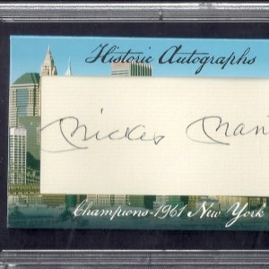 Mickey Mantle 1961 Yanks PSA 7