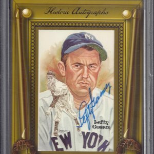 Lefty Gomez Auto PSA 9