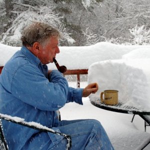 winter cold feet maine coffee morning snow desktop wallpaper 1366x768