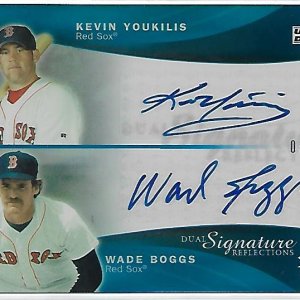 2005 UD Dual Signature Reflections Youkilis.Boggs AU 08 of 35