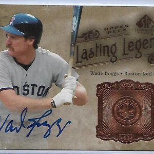 2005 UD SP Legendary Cuts Wade Boggs AU 18 of 25