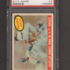 Ernie Banks 1959 Topps Hustler PSA 6.5