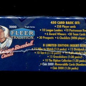 00Fleer Tradition Box1 side