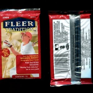 99Fleer Tradition packs