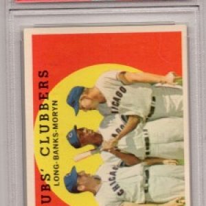Ernie Banks 1959 Topps Cubs Clubbers PSA 6