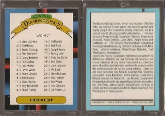 1988 Leaf DK-Checklist.jpg