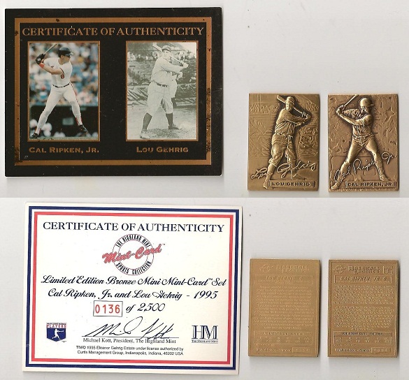 1995 Highland Mint Bronze Mini BB Cards.0136.jpg