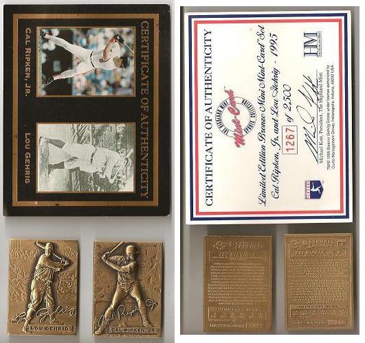 1995 Highland Mint Bronze Mini BB Cards.1267.jpg