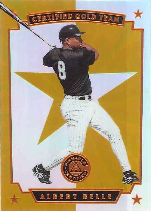 1997 Pinnacle Team Pinnacle Mirror Gold Albert Belle /25