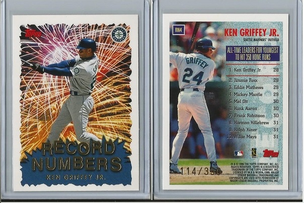 1999 Topps Record Numbers Gold