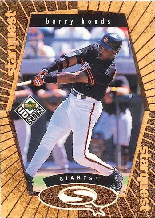 1999 UD Choice Gold Starquest Barry Bonds
