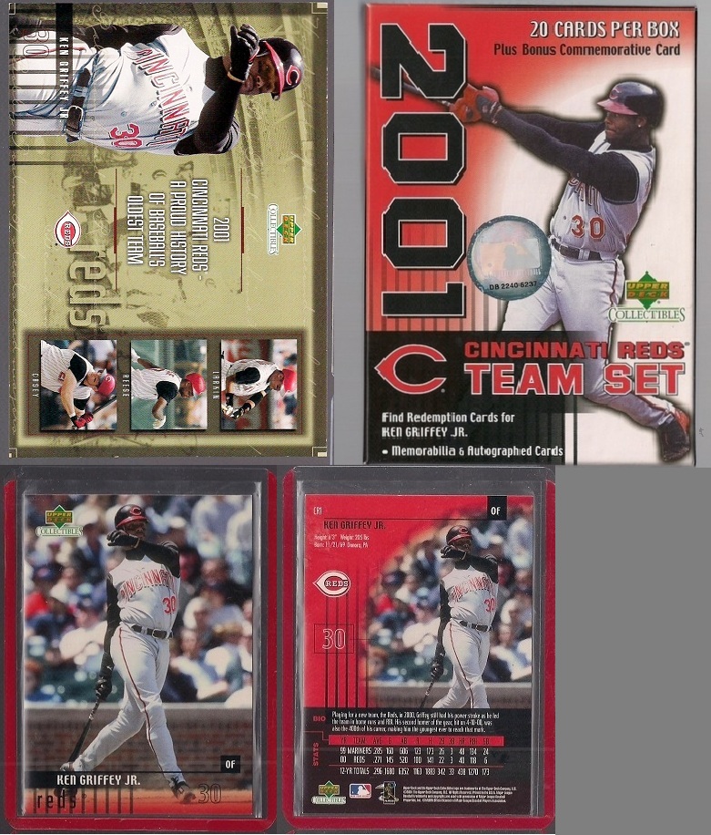 2001 UD Reds Set CL